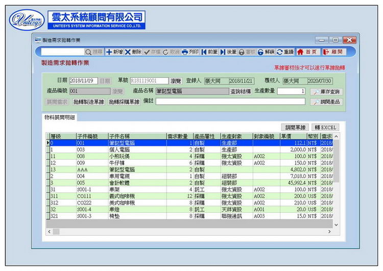 需求拋轉畫面